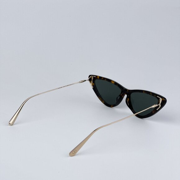 NEW Dior MISSDIOR B4U CD40105U 52N 22C0 Havana Green Unisex Cat Eye Sunglasses